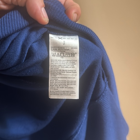 GapBody open front Navy Blue Cardigan - Picture 7 of 7